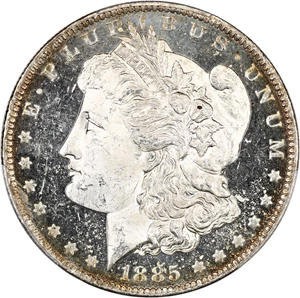 image for: 1885-O $1 PCGS MS63 DMPL