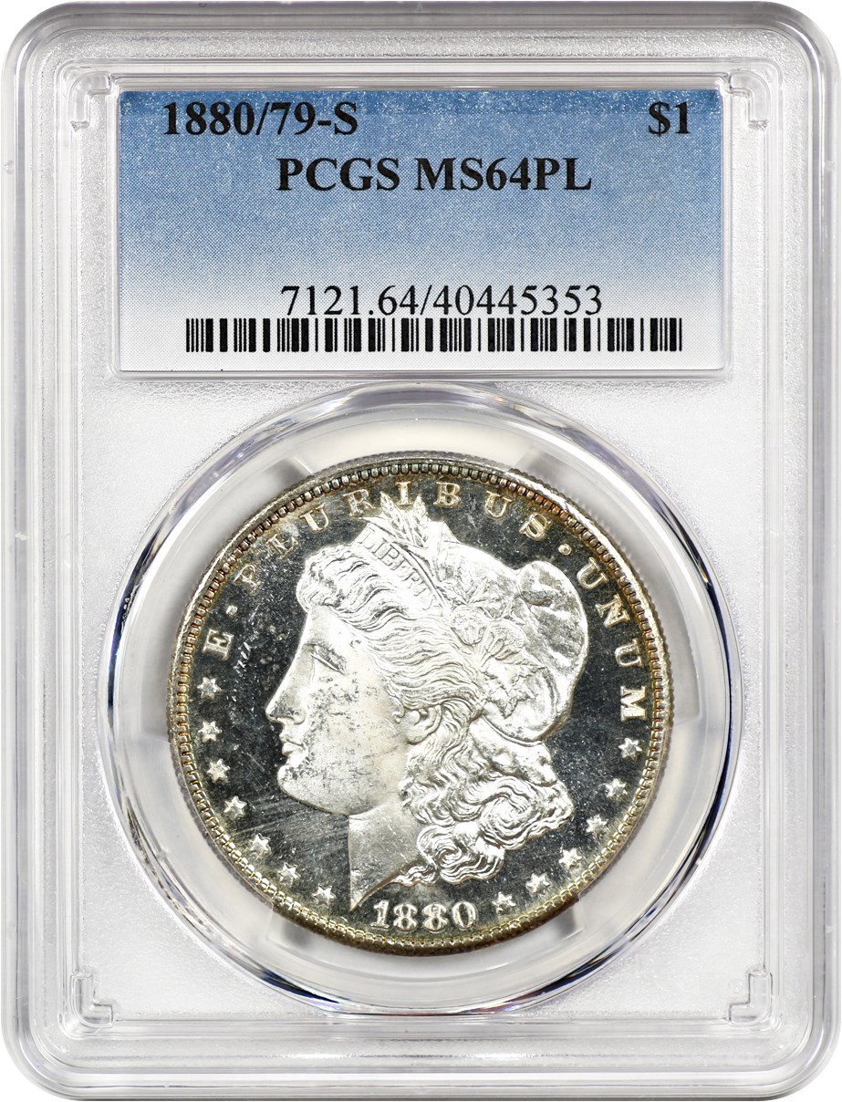 image for: 1880-S $1 PCGS MS64 PL (80/79)
