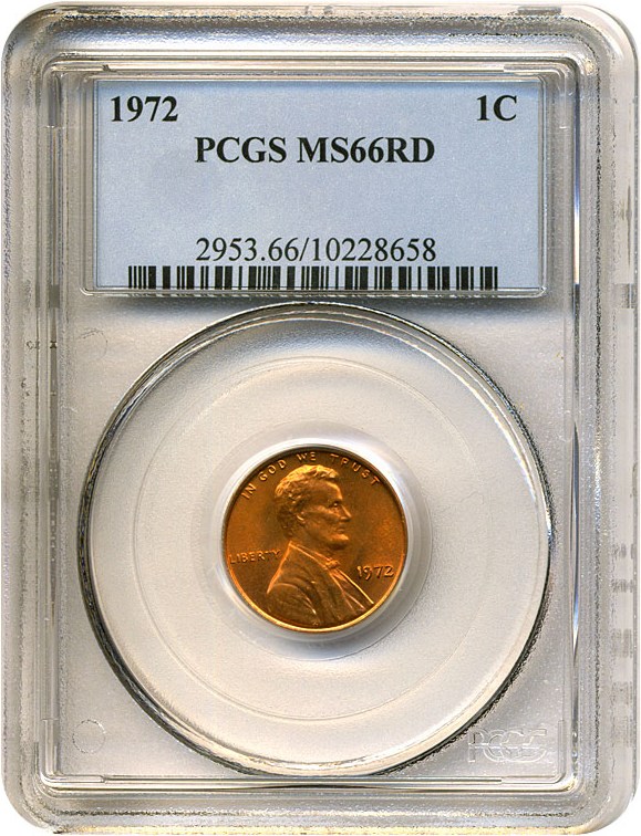 image for: 1972 1c  PCGS MS66 RD