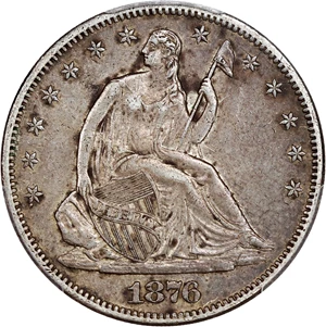 image for: 1876-S 50c PCGS AU50