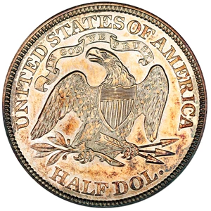 image for: 1871 50c NGC Proof 63