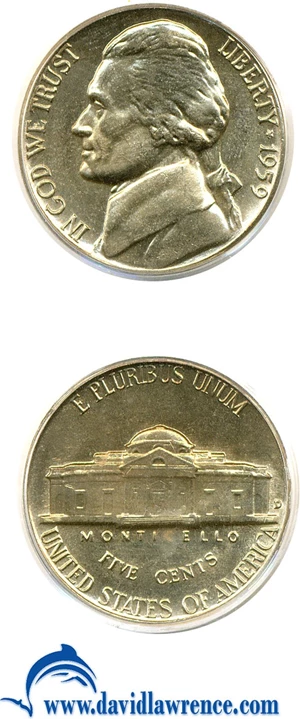 image for: 1959-D 5c PCGS MS66 FS