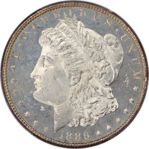 image for: 1886 $1 PCGS MS63 DMPL