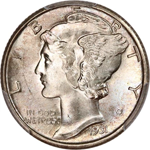 image for: 1931 10c PCGS MS64 FB