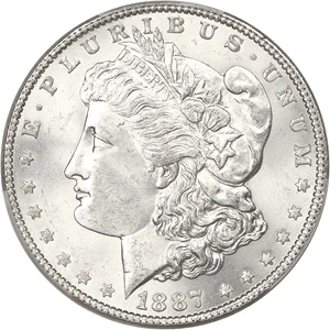 image for: 1887 $1 PCGS MS64