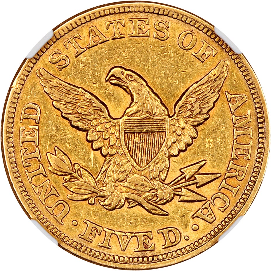 image for: 1864 $5 NGC XF45