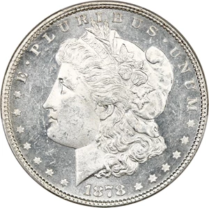 image for: 1878 7TF $1 PCGS MS62 PL (Reverse of 1878)