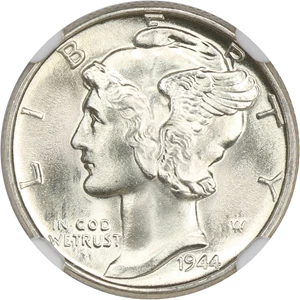 image for: 1944 10c NGC MS67