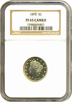 image for: 1895 5c NGC Proof 65 Cameo