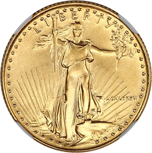 image for: 1986 Gold Eagle $10 NGC MS69