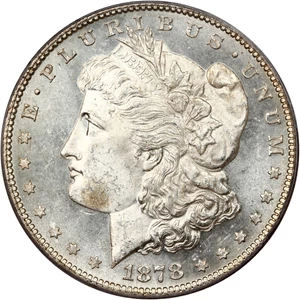 image for: 1878 7TF $1 PCGS MS64 PL (Reverse of 1878)
