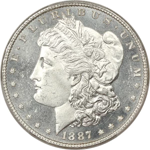 image for: 1887 $1 PCGS MS64 PL