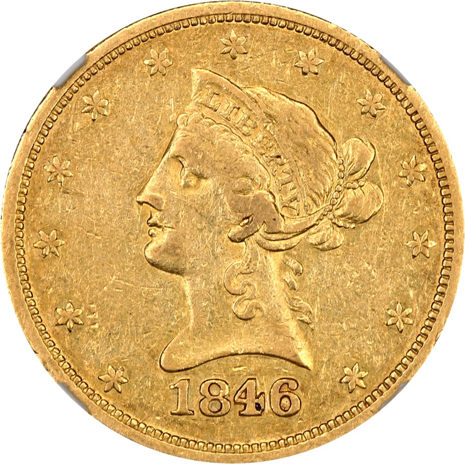 image for: 1846-O $10 NGC XF45