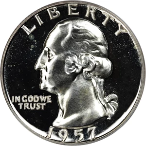 image for: 1957 25c PCGS Proof 65 DCAM (OGH)