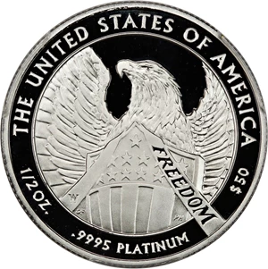 image for: 2007-W Platinum Eagle $50 PCGS Proof 69 DCAM