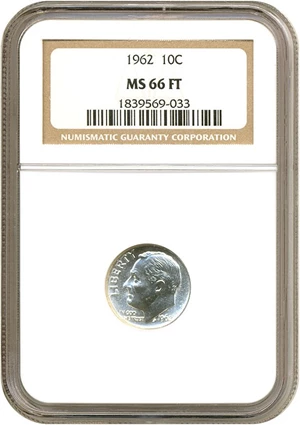 image for: 1962 10c NGC MS66 FB