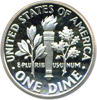 image for: 1995-S 10c  PCGS Proof 69 DCameo