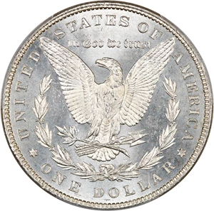 image for: 1886 $1 PCGS/CAC MS66 PL