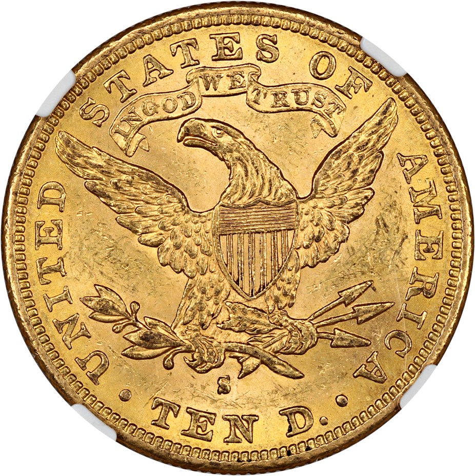 image for: 1894-S $10 NGC MS60
