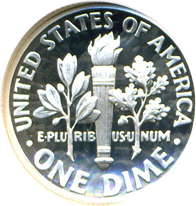 image for: 1995-S 10c Silver NGC Proof 69 UCameo