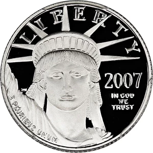 image for: 2007-W Platinum Eagle $10 PCGS Proof 69 DCAM