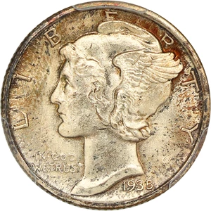 image for: 1935-S 10c PCGS MS67+ FB