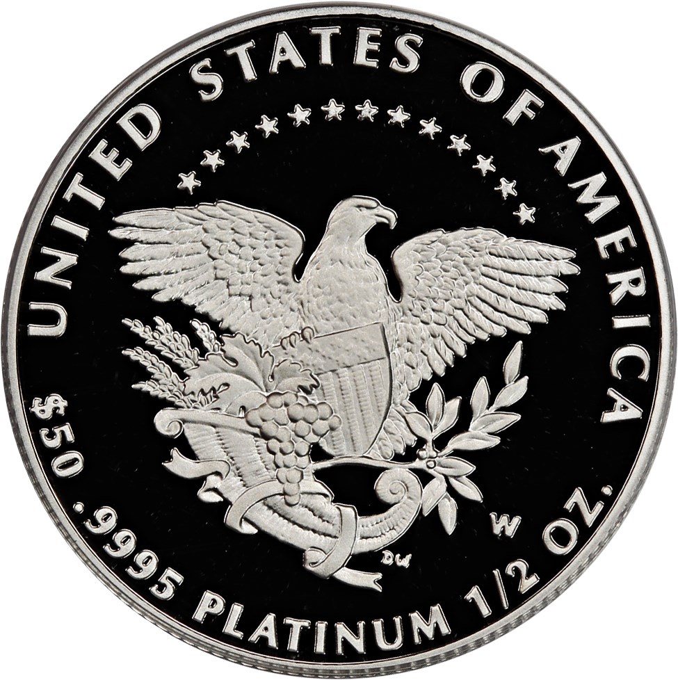 image for: 2005-W Platinum Eagle $50 PCGS Proof 69 DCAM