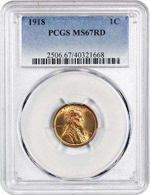 image for: 1918 1c PCGS MS67 RD