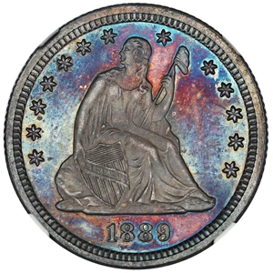 image for: 1889 25c NGC/CAC Proof 65