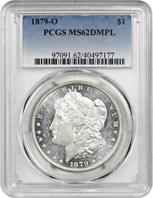 image for: 1879-O $1 PCGS MS62 DMPL