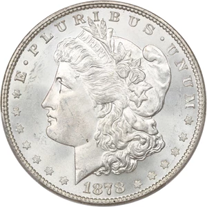 image for: 1878 7TF $1 PCGS MS65+ (Reverse of 1878)