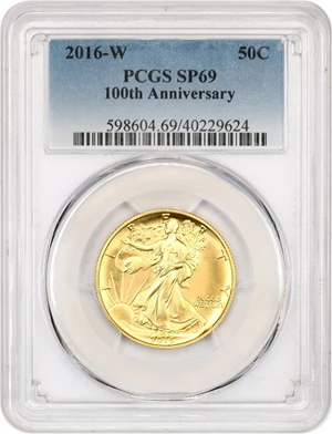 image for: 2016-W Centennial Gold 50c PCGS Proof 69 (100th Anniversary, Box and COA)