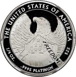 image for: 2007-W Platinum Eagle $25 PCGS Proof 69 DCAM