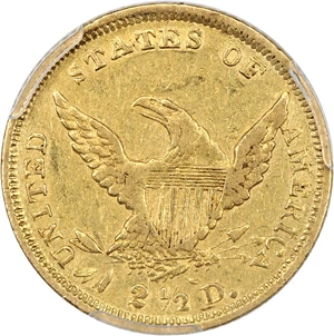 image for: 1839-D $2 1/2 PCGS XF45