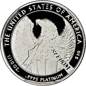 image for: 2007-W Platinum Eagle $10 PCGS Proof 69 DCAM