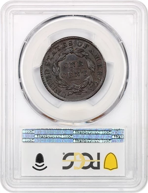 image for: 1829 1c PCGS/CAC AU55 (Medium Letters)