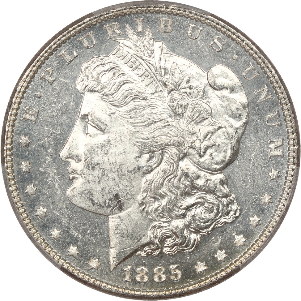 image for: 1885 $1 PCGS MS62 PL