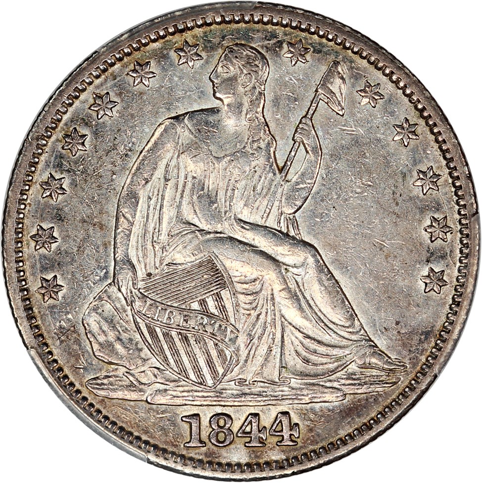 image for: 1844 50c PCGS AU53