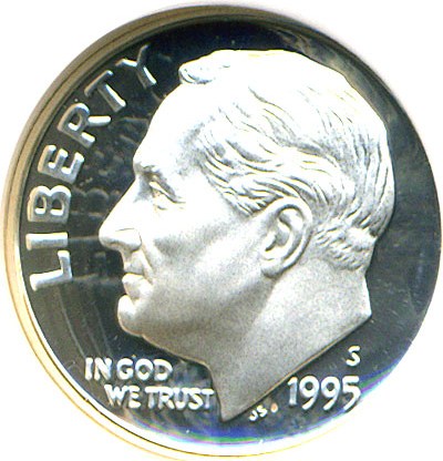 image for: 1995-S 10c Silver NGC Proof 69 UCameo