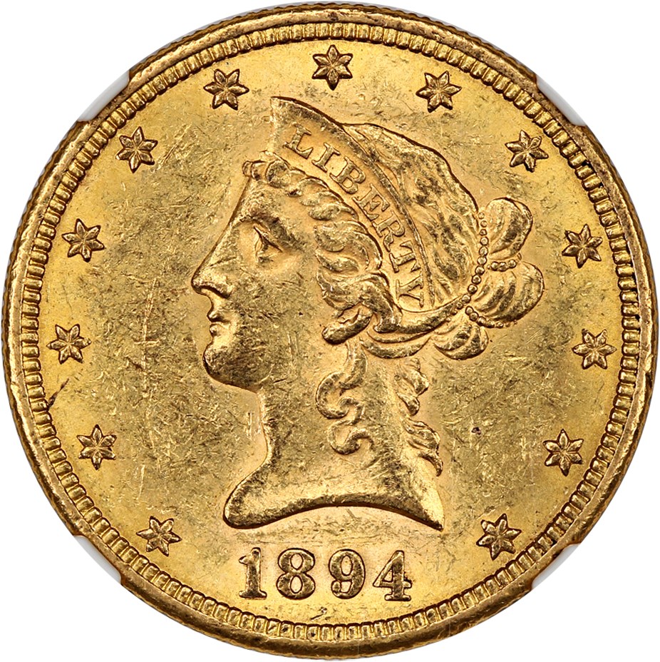 image for: 1894-S $10 NGC MS60