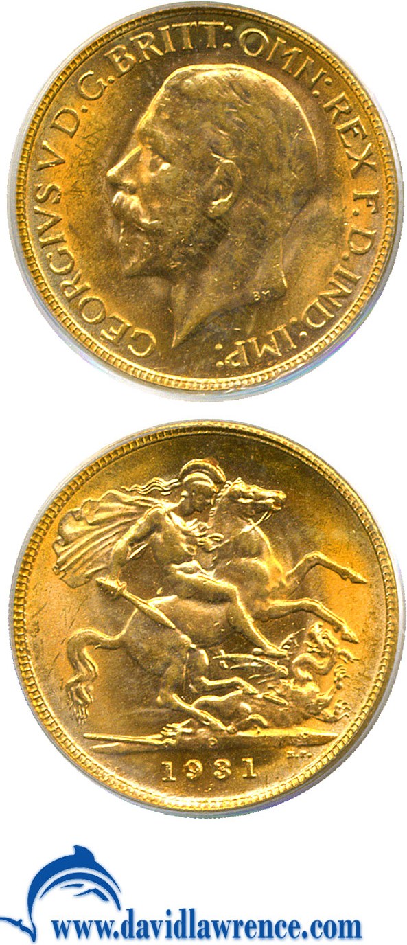 image for: Australia: 1931-P Sov (KM-32) PCGS MS62 