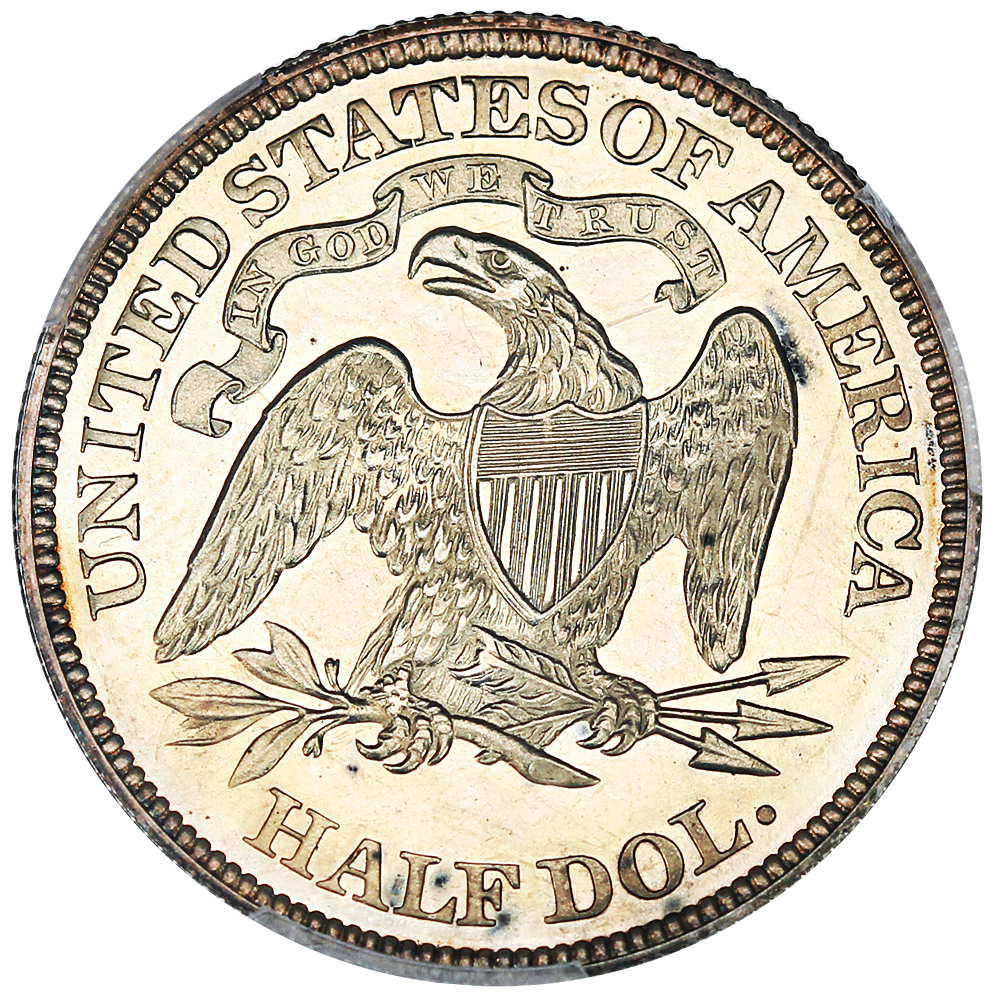 image for: 1872 50c PCGS Proof 63 Cameo