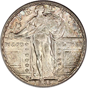 image for: 1923-S 25c PCGS/CAC MS64 FH