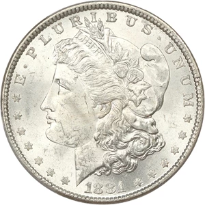 image for: 1881 $1 PCGS MS63