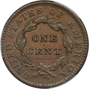 image for: 1834 1c PCGS AU53 (Small 8, Large Stars, Medium Letters)