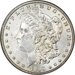 image for: 1899-S $1 PCGS MS63 (OGH)