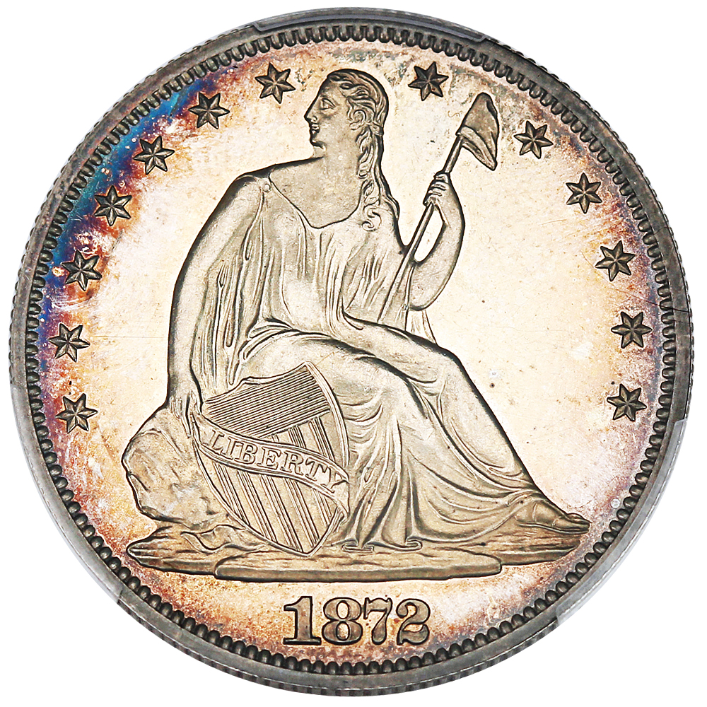 image for: 1872 50c PCGS Proof 63 Cameo