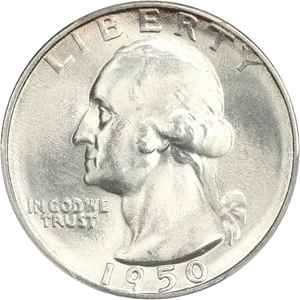 image for: 1950-S/D 25c PCGS MS66