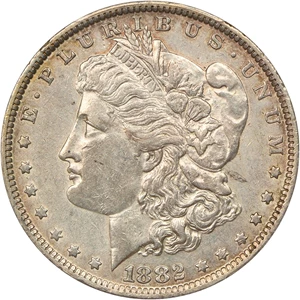 image for: 1882-O/S $1 PCGS AU50 (Strong)