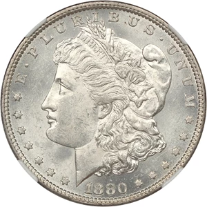 image for: 1880-O $1 NGC MS62